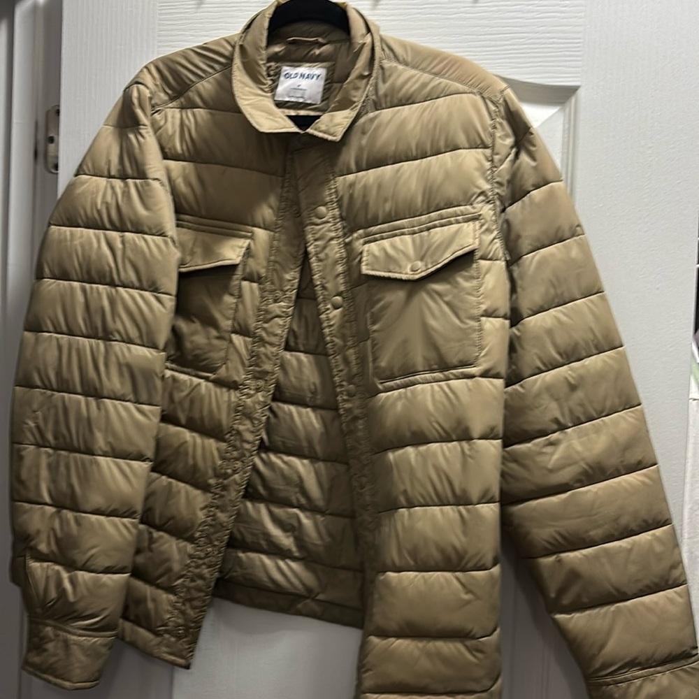 Beige puffer jacket